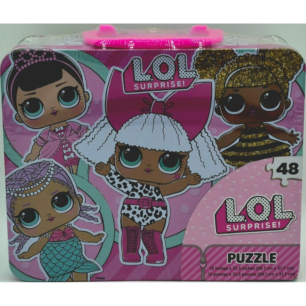 LOL Surprise 48 Piece Puzzle Tin Carry Case New Sealed